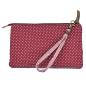 Preview: Handtasche Patchwork Kosmetiktasche Punkte Blume altrosa